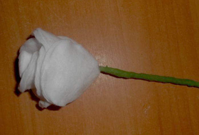 Белый цветок из бумаги (55 фото)